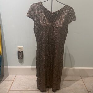 Gold sequin Gianni Bini dress